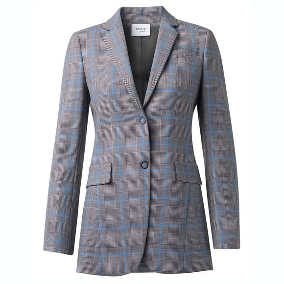 Akris Punto Jackets & Blazers - AKRIS Punto Long Plaid Wool Blazer Jacket Size 16